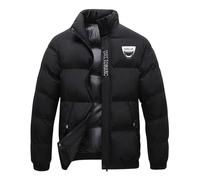 Luxaros Piumino Uomo Da.ci-a, Quilt Puffer Jacket Giacca, Di Transizione Resistente Al Freddo Per La Stagione Autunno-inverno, Unisex(Black,3XL)
