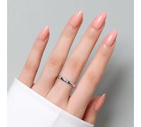 Luxbon Chiodi Brevi Press-on con Colla non necessita di lampada UV & kit di Attrezzi - Design Francese & Cat-Eye & Lucido, 25-30 pezzi in diverse misure, riutilizzabili, unghie artificiali 010