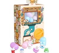 LUXBUT Egg Claw Machine for Kids Egg Vending Machine with 16 Eggs Twisting Capsules Fun And Games Birthday Gifts for Over 3 Years Boys & Girls