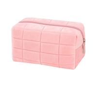 LUXBUT Large Pencil Case Big Capacity Fluffy Decompressed Pillow Pencil Bag Cute Makeup Pouch Holder Portable School Supplies Suitable for Students Girls Boys Teen Storage Organizer Gift (Pink)