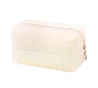 LUXBUT Large Pencil Case Big Capacity Fluffy Decompressed Pillow Pencil Bag Cute Makeup Pouch Holder Portable School Supplies Suitable for Students Girls Boys Teen Storage Organizer Gift (White)