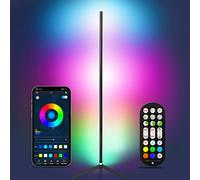 luxceo Lampada da Terra LED Dimmerabile, Lampadaire Hue RGBIC con Controllo APP,Lampadaire Neon Staccabile,320 Modalità scena,per Soggiorno,Camera da Letto,Feste, Cortometraggi Video