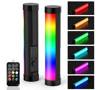 LUXCEO P100 RGB Fotografia Tubo,Luce Video Portatile per Tiktok,YouTube,Riprese Video,Illuminazione Esterna,CRI 95+,TLCI 99+,2000mAh,3000/6000K