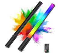LUXCEO P400 Luce video LED portatile, luce per fotografia a LED, Dimmerabile 2500K-6500K Temperatura di Colore con Batteria Integrata, faretto fotografico con LCD Display, CRI95+, 12 Fx effetto luce