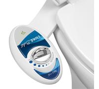 LUXE Bidet NEO 110 - Attacco bidet non elettrico per sedile WC, acqua dolce, pressione idrica regolabile, lavaggio posteriore (blu)