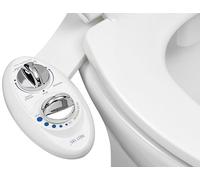 Luxe Bidet White Neo 185 (Serie Elite) -Doppio ugello autopulente-Attacco per Bidet Meccanico Non Elettrico per Acqua Dolce con valvole per Rubinetto Resistenti e Tubi Metallici (Bianco, 13.5 x 7 x 3