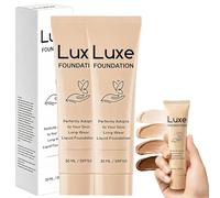 Luxe Cosmetics Colour Changing Foundation, Luxe Foundation Colour Changing Spf 50 for Mature Skin, Medium Coverage, Buildable Formula, Lightweight, Long-Lasting (2 Pcs)