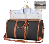 Luxe Lumiere Bag, Zentotex Foldable Travel Bag, Foldable Clothing Bag, High Capacity Folding Suit Luggage, Folding Luggage Bag, Carry On Travel Backpack(Nero)