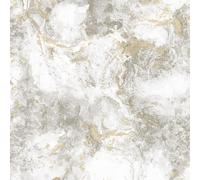 Luxe Marmo Carta da Parati Trama Glitter Metallico Pesante Vinile WOW088 Grigio