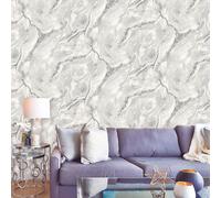 Luxe Minerali Testurizzati Brillantini Marmo Parati Pesante Vinile WOW084 Silver