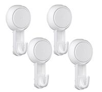 Luxear Gancio a ventosa senza foratura, confezione da 4 ganci a ventosa extra forti, massimo 3 kg