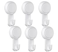 Luxear Gancio a ventosa senza foratura, confezione da 6 ganci a ventosa extra forti, massimo 3 kg