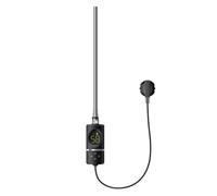 LuxeBath Elemento Riscaldante 900W Nera con Termostato e Display Digitale Resistenza Elettrica Regolatore Elettronico della Temperatura e Funzione Timer Asta di Riscaldamento per Radiatori da Bagno