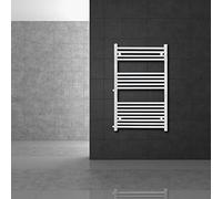 LuxeBath Radiatore da Bagno Sahara 600 x 1200 mm Bianco, Dritto, con Connessione Laterale, Calorifero con Interasse 500 mm, Termoarredo, Scaldasalviette Design Moderno per Riscaldamento Casa