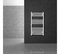 LuxeBath Radiatore Sahara 500x1200 mm Bianco Dritto Connessione Laterale Radiatore da Bagno Distanza Mozzo 500 mm Termosifone Scaldasalviette Riscaldamento per Bagno Termosifone Termoarredo