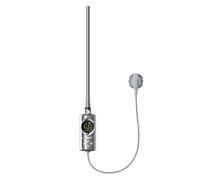 LuxeBath Resistenza Elettrica 300 W a Immersione Elemento di Riscaldamento per Calorifero Radiatore Termosifone con Termostato Controllo della Temperatura Bagno e Schermo LCD Design Moderno Cromato