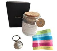 Luxember Barattolo con versi del Corano di alta qualità con portachiavi in omaggio, 90 versi islamici ispiratori e preghiere per l'elevazione spirituale quotidiana | Regalo perfetto per Eid, Ramadan e