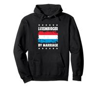 Luxembourger by Marriage Luxembourger Wife Husband Felpa con Cappuccio