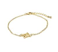 LUXENTER Bracciale finito oro giallo 18k - Alphabet