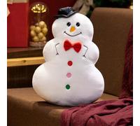 LuxeOne - Cuscini di cervo di Natale da 18 pollici, grazioso albero di Natale, a forma di Babbo Natale, cuscino di peluche di Natale a forma di cervo divertente, decorazione per feste di Natale