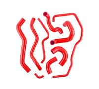LUXERAD Kit tubo dell'acqua del radiatore del silicone per Fiat Abarth 500 595 695 tutte le versioni (Red)
