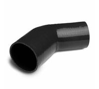 LUXERAD, Tubo per frizione,Tubo flessibile in silicone, connettore dritto in silicone, 45 gradi, 45 - ID41mm, lunghezza 102 mm, 4 strati, intercooler tubo di aspirazione (41mm, nero)