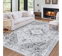 LuxFocus Area Rug - Tappeto vintage da 160 x 230 cm, con stampa invecchiata, multicolore, sottile, in ciniglia, pieghevole, leggero, per cucina, soggiorno, camera da letto, sala da pranzo, colore: