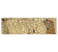 LuxHomeDecor QUADRO GUSTAV KLIMT The Tree of Life albero della vita 100x30 cm Stampa su Tela con Telaio in Legno Arredamento Arte Arredo Moderno