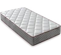 LUXIABED Materasso 180 x 200 Modello Elixir Molle Insacrate. Doppio viscoelastico: facce differenziate. Comfort + fermezza Media MemorySens. Igienico e traspirante. Singolo colore grigio. Altezza 26
