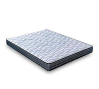 LUXIABED Materasso 90 x 190 viscoelastico doppio: facce differenziate. Comfort + fermezza Media MemorySens. Igienico e traspirante. Singolo colore grigio. Modello Fantasy Altezza 10 cm