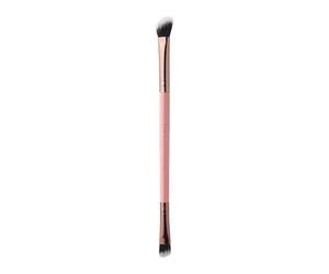 Luxie Rose Gold Nose Perfector Brush 182 - Dual-Ended Makeup Brushes for Contouring with Cream or Powder Products - Synthetic, Vegan Fibers - 1 pc