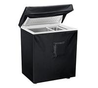 Luxiv - Copertura Impermeabile per Congelatore, 71 x 60 x 80 cm, Compatta per 1,5 m Cubi, con Coperchio Superiore per Apertura e Tasca, Nero