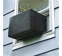 Luxiv Telo di copertura per condizionatore per finestre da esterno antipolvere impermeabile protegge il condizionatore d'aria isolato ca. 53 x 41 x 38 cm (L x P x A), nero