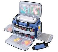 Luxja Borsa per Macchina da Cucire, Borse da Trasporto per Macchina da Cucire (Adatto per la Maggior Parte delle Macchine da Cucire), Blu