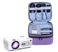 Luxja Borsa per Mini Proiettore APEMAN, Elephas, QKK e DR.Q, Custodia per Mini Proiettore e Accessori, pruple