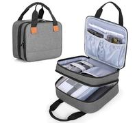 Luxja Custodia per Stampante Fotografica Compatibile con Canon SELPHY CP1500 / CP1300 / CP1200, Borsa per Stampante Fotografica con Tasche per Accessori, Grigio