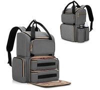 Luxja Zaino organizer per smalti, contiene 70 bottiglie, grigio