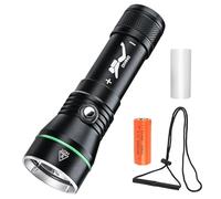 LUXJUMPER XHP50 Torce subacquee, 3000 lumen USB Vharger ricaricabile IPX8 Luce subacquea impermeabile, 3 modalità lampada di sicurezza, adatto per l'uso notturno in acque profonde Snorkeling