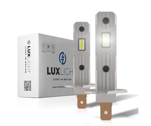 LUXLIGHT Lampadina LED H1 per Camion e Bus 24V 100% ADATTABILE 14'000 LM 20W 24V 6500K Bianco 2PZ Kit Lampada Sostituzione PLUG AND PLAY, Fari Abbaglianti Anabbaglianti Truck Pullman