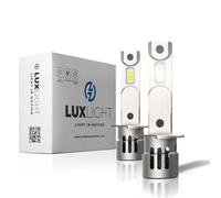LUXLIGHT Lampadina LED H1 PRO per Camion e Bus 24V 100% ADATTABILE 28'000 LM 60W 24V 6500K Bianco 2PZ Kit Lampada Sostituzione PLUG AND PLAY, Fari Abbaglianti Anabbaglianti Truck Pullman