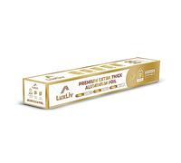 LuxLiv® Rotolo di Alluminio Extra Largo Resistente - 45,7 cm x 40 m di Lunghezza 5 Micron di Spessore, 17,9 mq - Grado Commerciale & Extra Spesso, per grigliata, cucina casalinga, Industria di Servizi