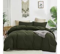 Luxlovery Army Green Comforter Cal King Set di biancheria da letto verde scuro Set di biancheria da letto California King Olive Set di biancheria da letto morbide traspiranti Trapunte Set di