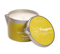 LUXMASA Candela profumata all'olio per massaggio del corpo per rilassamento e idratazione della pelle, pura cera di soia naturale per aromaterapia per la casa SPA regalo 180 ml (Frangipani)