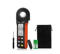 Luxmetro digitale ad alta precisione -5000A, ampio intervallo da 1 a 400.000 lux, interruttore unità Lux/Fc, registrazione MAX/MIN, display integrato,Letture Accurate(Szary)
