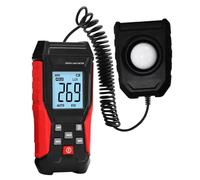 luxmetro digitale, Misuratore di luce digitale professionale, luxometro portatile, gamma 0,1200000Lux, illuminometro ad alta precisione, fotometro, metodo tipo diviso per Case Agricoltura Magazzini