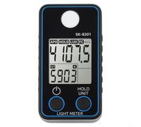 Luxmetro digitale SK-8201/SK-8202 con tester di temperatura del colore per illuminazione a LED, strumento professionale di misurazione della luminosità per uso interno ed esterno (SK-8 201)