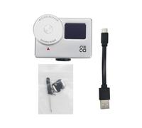 Luxmetro portatile, Esposimetro fotografico, piccolo accessorio for esposimetro con OLED da 0,66",piante acquario luce tester(Silver)