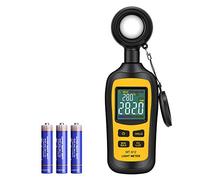 Luxmetro portatile, Esposimetro, Portata 0-200.000 lux (0 ~ 20.000 FC), Schermo LCD, Cifre a 4 colori, Blocco dati, Indicatore di batteria scarica, Batteria inclusa