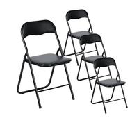 LuxNook 4 Pezzi Sedie Pieghevoli Imbottita, Sedia da Campeggio Sedie Pieghevoli Sedia da Cucina Pieghevole Sedia da Scrivania Pieghevole, 150 kg Capacità di Carico