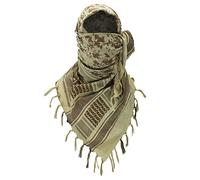 Luxns - Sciarpa tattica militare da deserto, kefiah in 100% cotone, per uomini e donne, Desert, mimetico, taglia unica